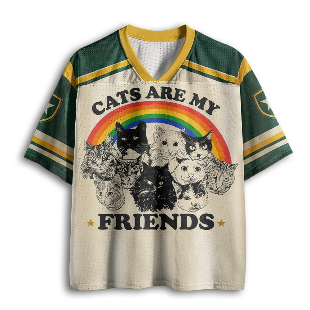 Baddiecat Cats Are My Friends Mesh Jersey