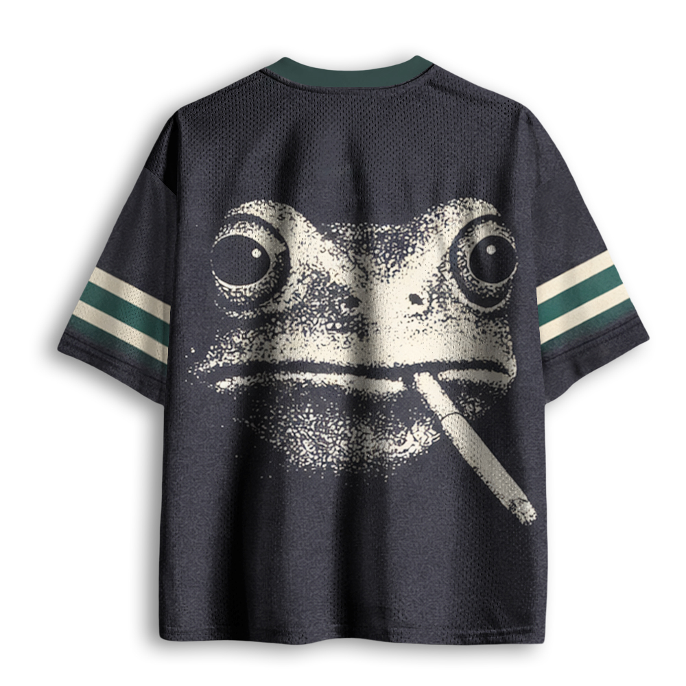Baddiecat Vintage Smoking Frog Mesh Jersey