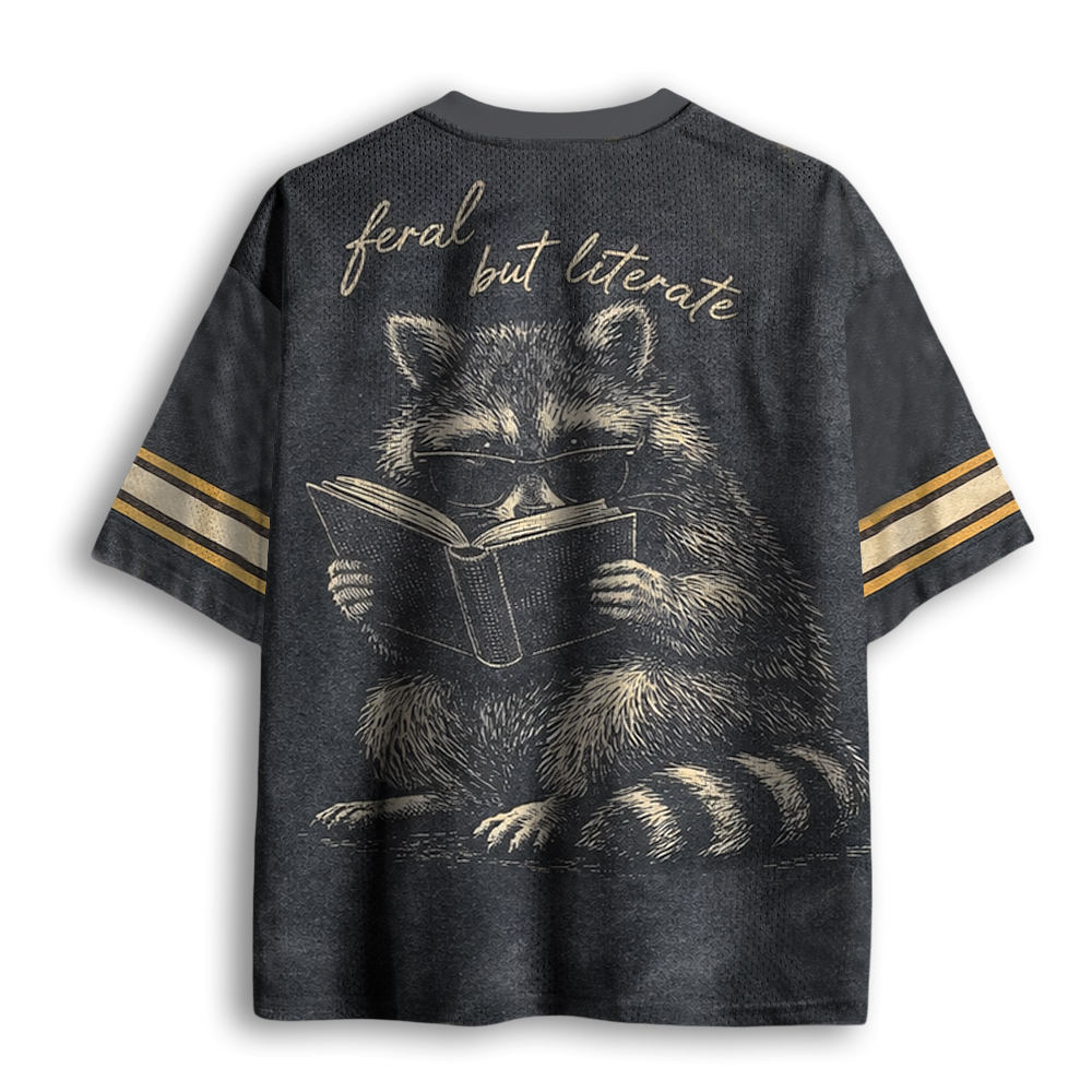 Baddiecat Funny Raccoon Mesh Jersey