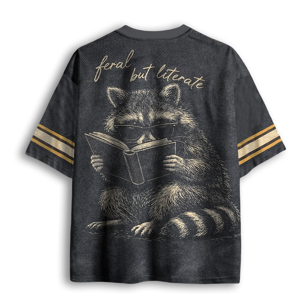 Baddiecat Funny Raccoon Mesh Jersey
