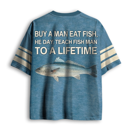 Baddiecat Buy A Man Eat Fish Mesh Jersey