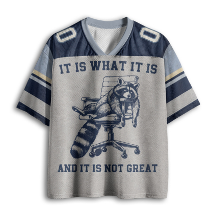 Baddiecat Raccoon It Is What It Is Mesh Jersey