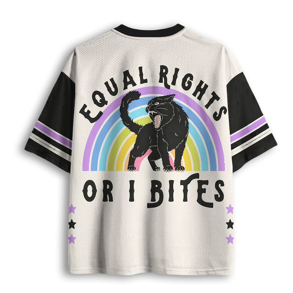 Baddiecat Equal Rights LGBTQ Mesh Jersey