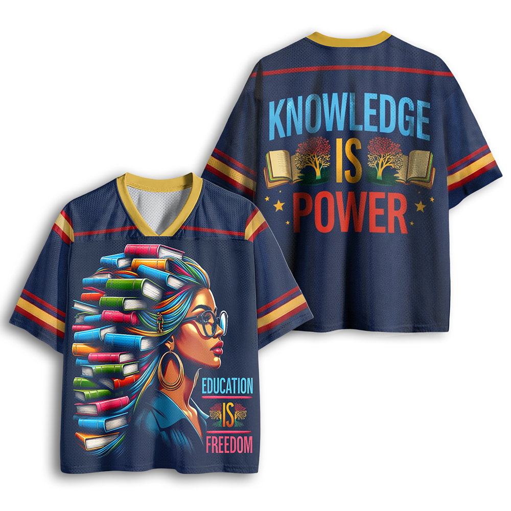 Baddiecat Education Is Freedom Mesh Jersey