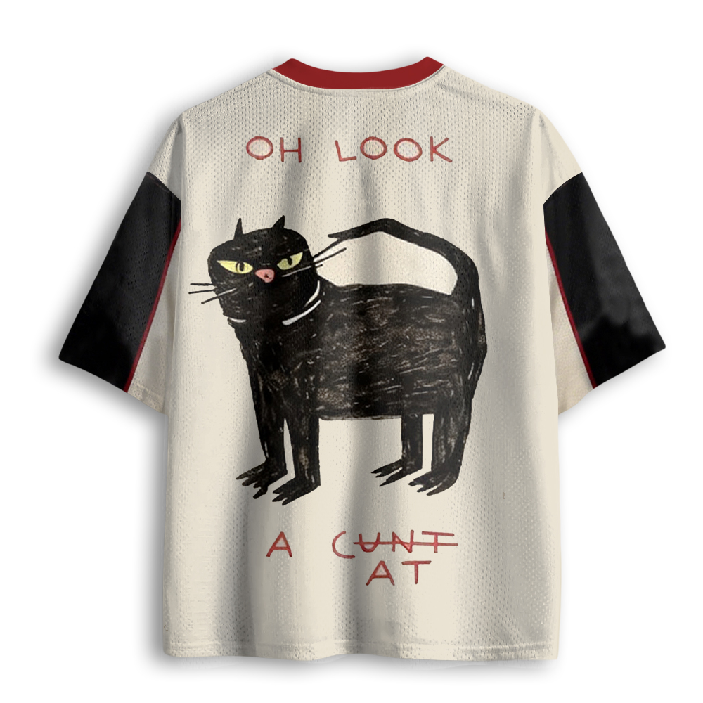 Baddiecat Oh Look Cat Mesh Jersey