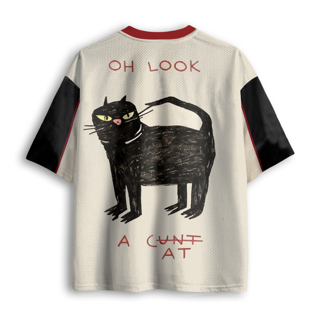 Baddiecat Oh Look Cat Mesh Jersey