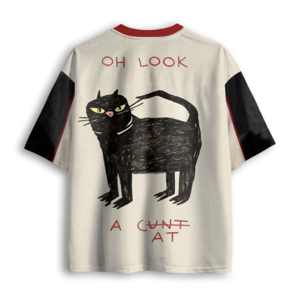Baddiecat Oh Look Cat Mesh Jersey