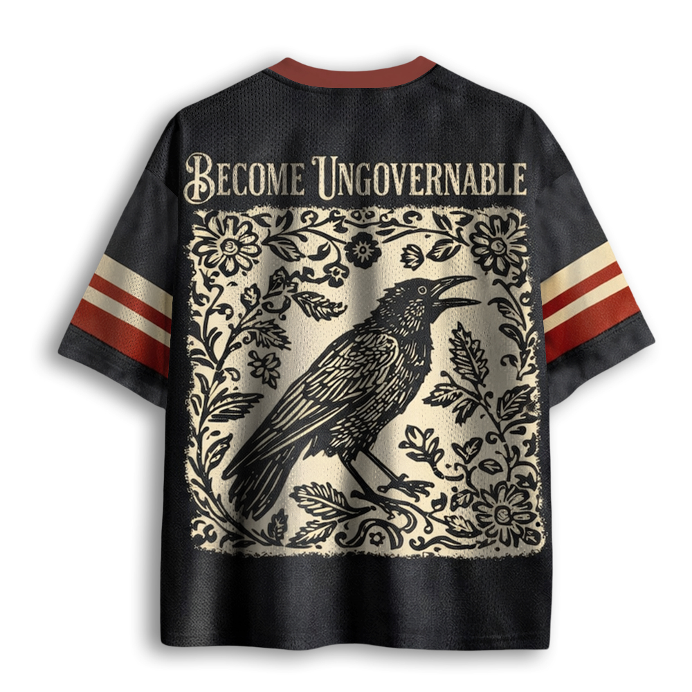 Baddiecat Become Ungovernable Crow Mesh Jersey