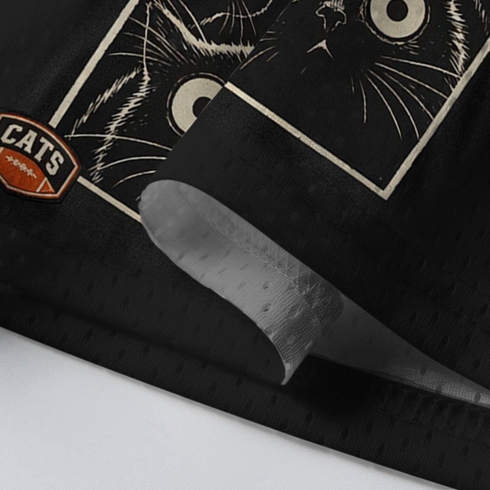 Baddiecat Black Cat Moon Mesh Jersey