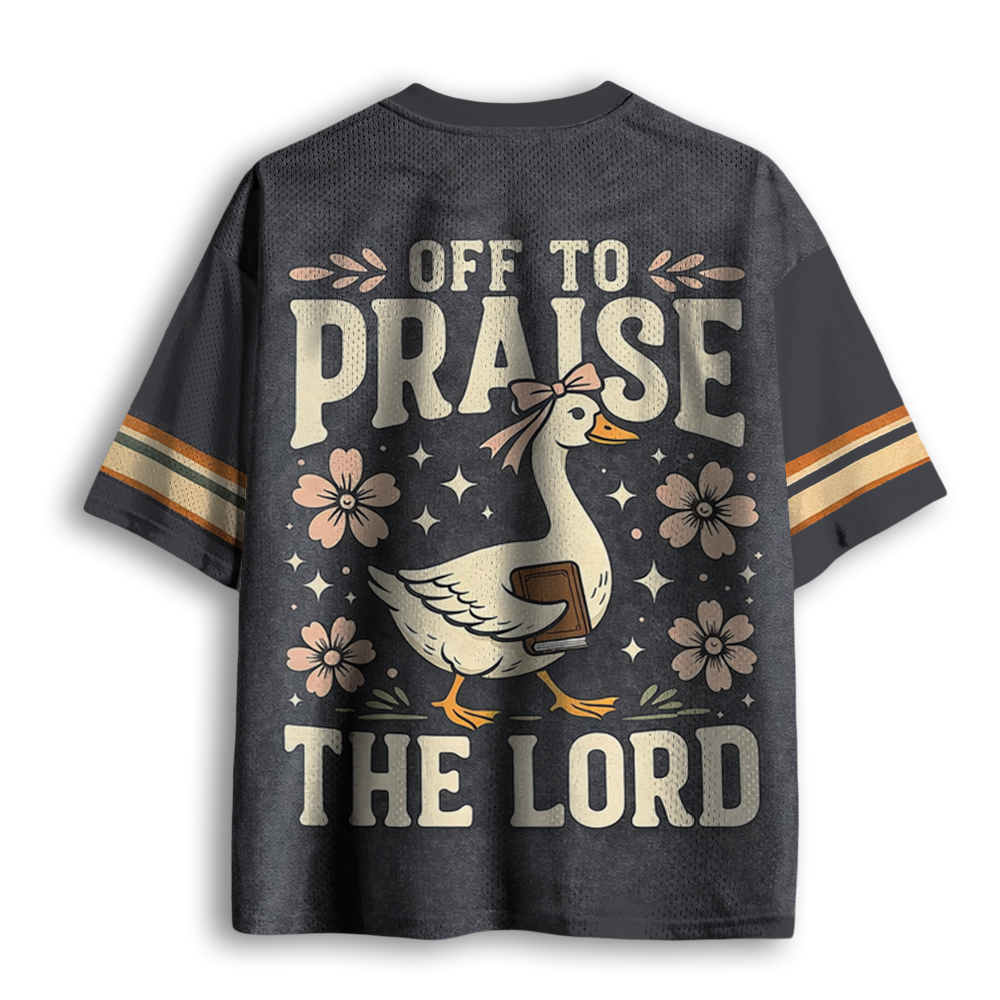 Baddiecat Off To Praise the Lord Mesh Jersey