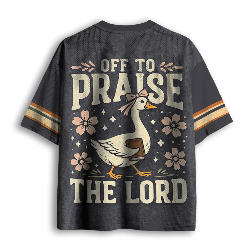 Baddiecat Off To Praise the Lord Mesh Jersey