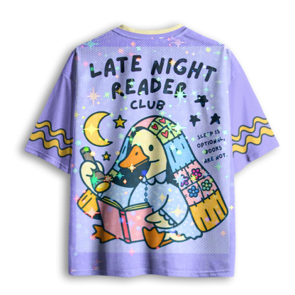 Baddiecat Late Night Readers Club Mesh Jersey