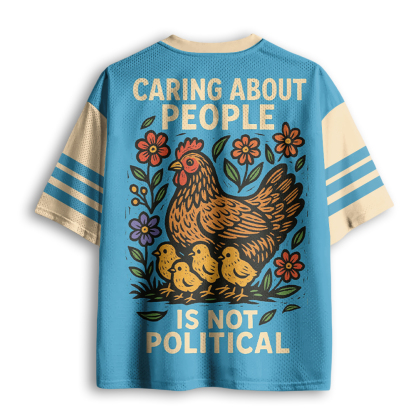 Baddiecat Caring About People Is Not Political Mesh Jersey