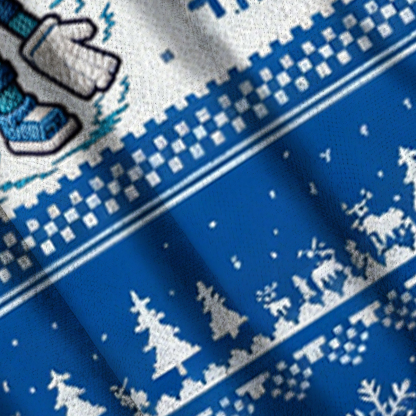 Baddiecat Six Seven Christmas Ugly Sweatshirt