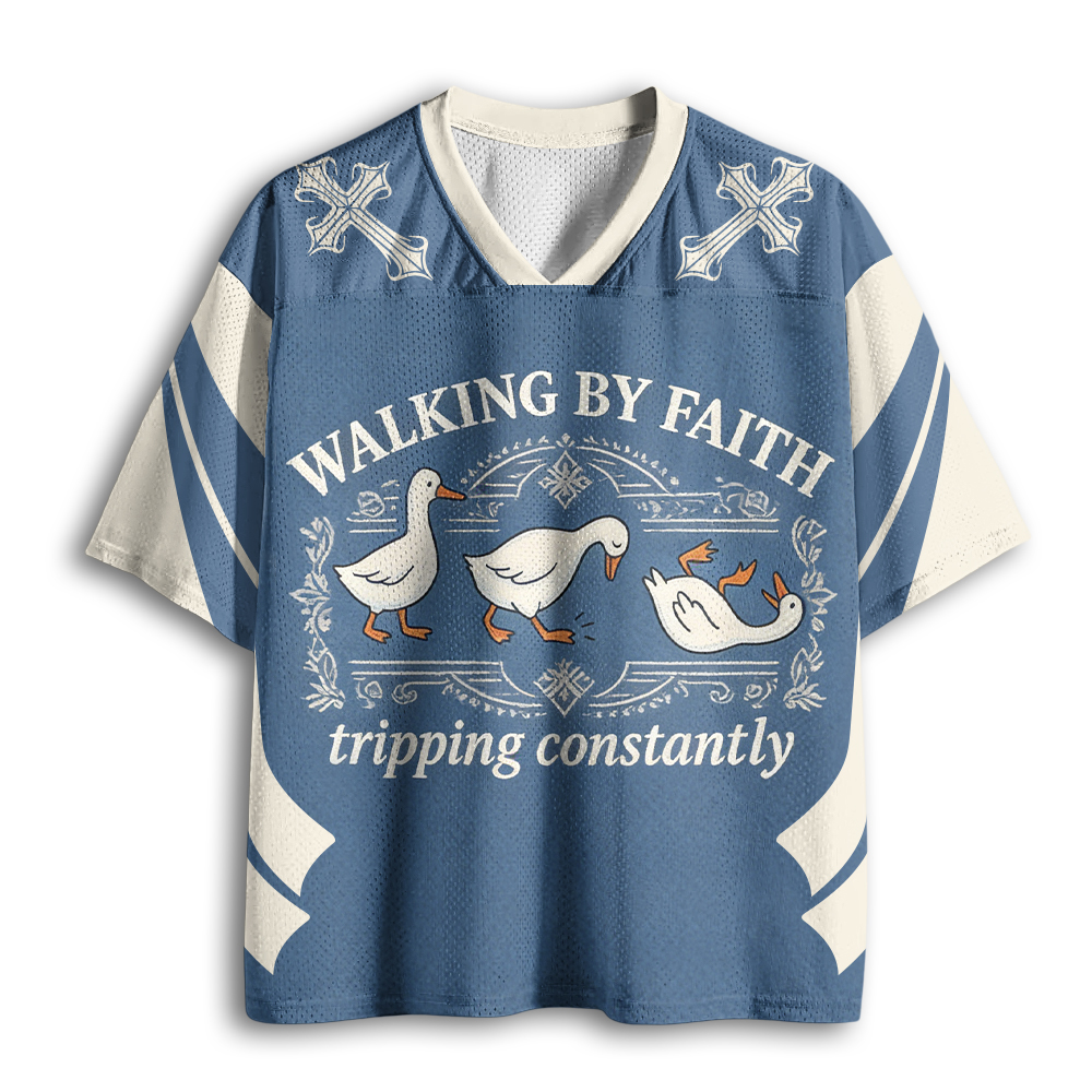 Baddiecat Belief White Goose Mesh Jersey