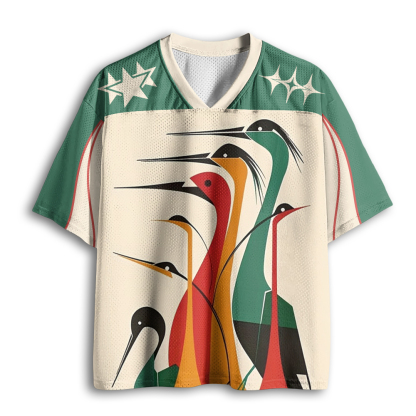 Baddiecat Symphony Of Bird Shapes Mesh Jersey