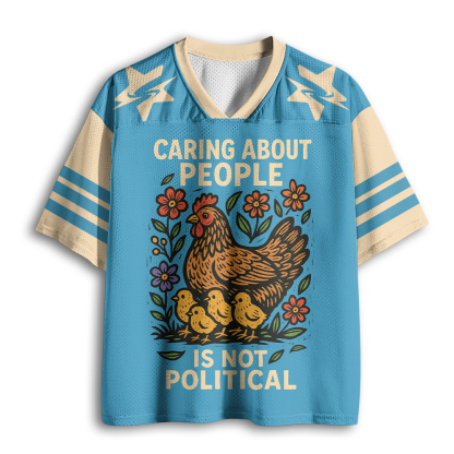 Baddiecat Caring About People Is Not Political Mesh Jersey