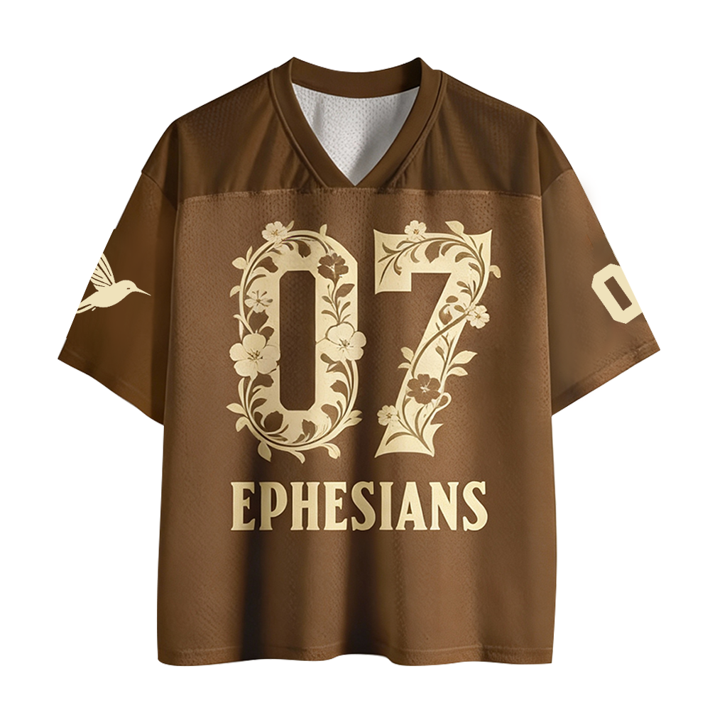 Baddiecat Ephesians Christian Faith Mesh Jersey