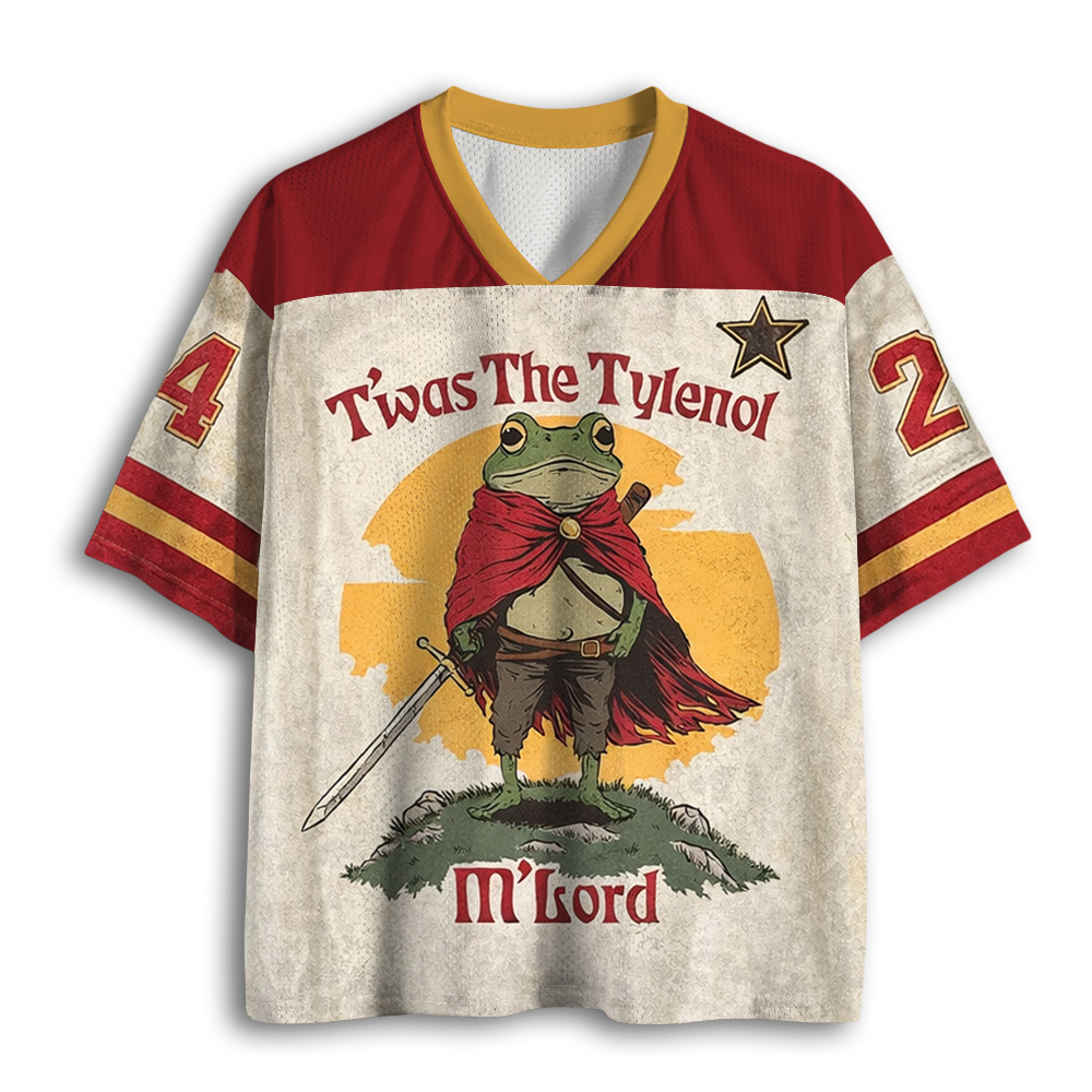 Baddiecat Funny Twas the Tylenol M'lord Mesh Jersey