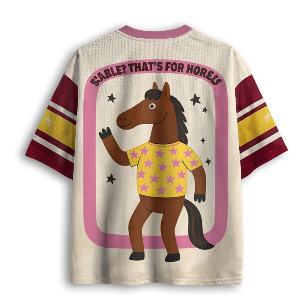 Baddiecat Stable That's For Horses Mesh Jersey