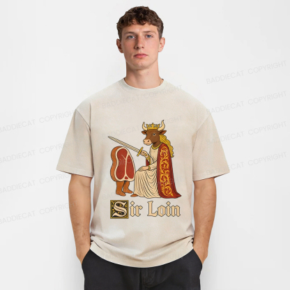 Baddiecat Sir Loin Washed T-shirt