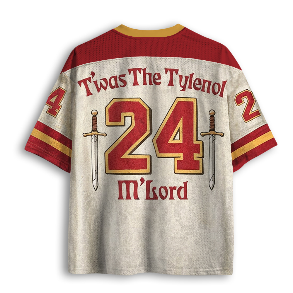 Baddiecat Funny Twas the Tylenol M'lord Mesh Jersey