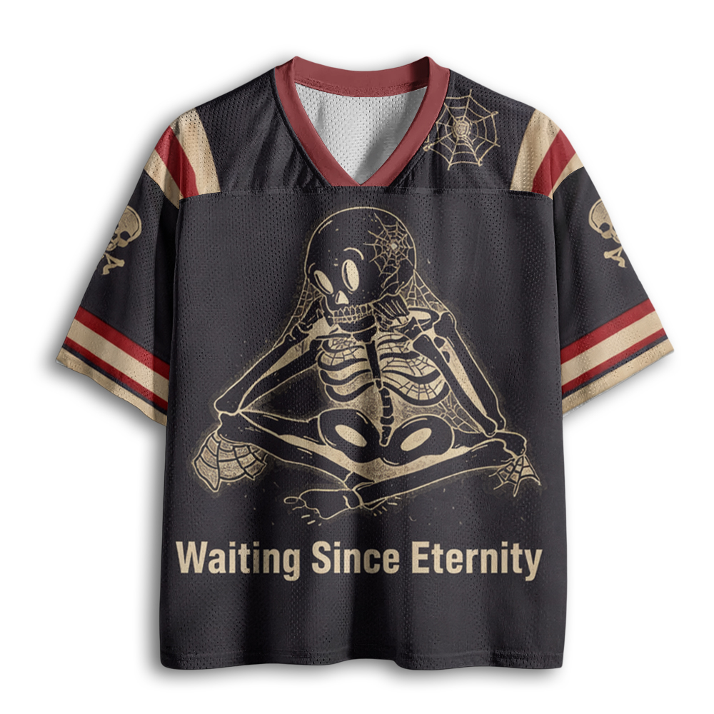 Baddiecat Skeleton Waiting Eternity Mesh Jersey