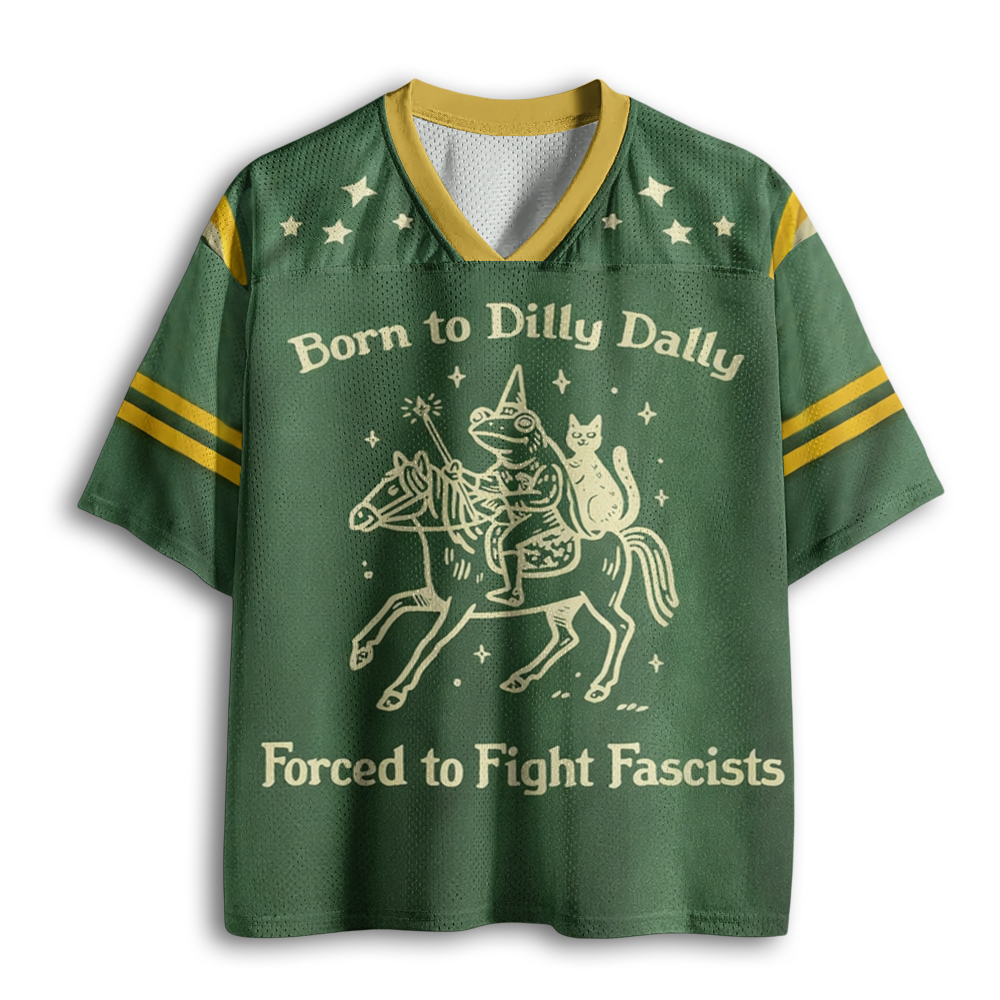 Baddiecat Funny Medieval Frog Mesh Jersey