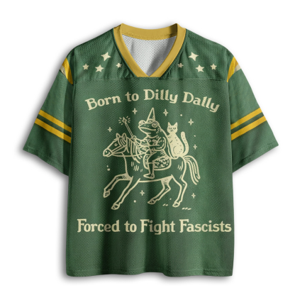 Baddiecat Funny Medieval Frog Mesh Jersey