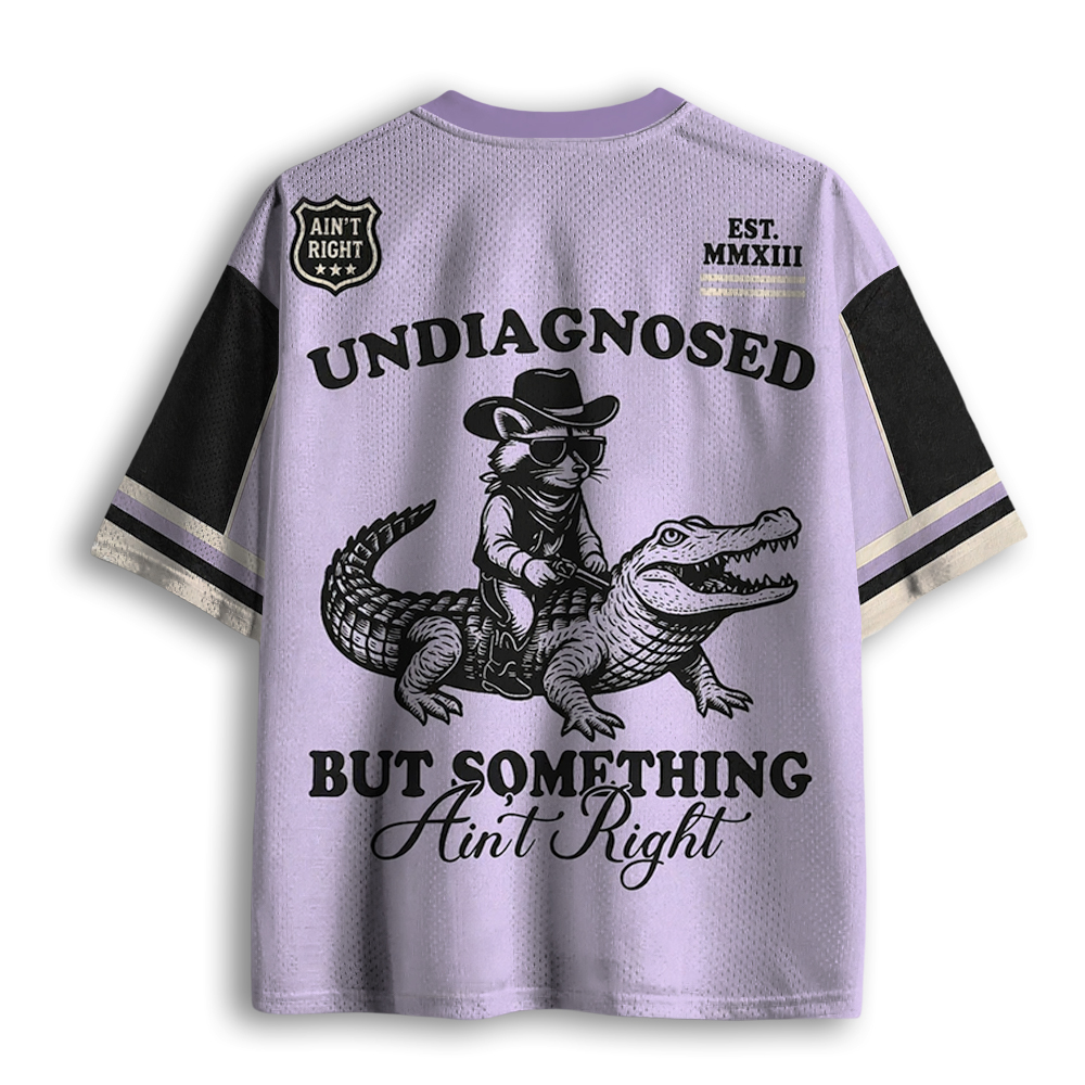 Baddiecat Undiagnosed But Something Ain't Right Mesh Jersey