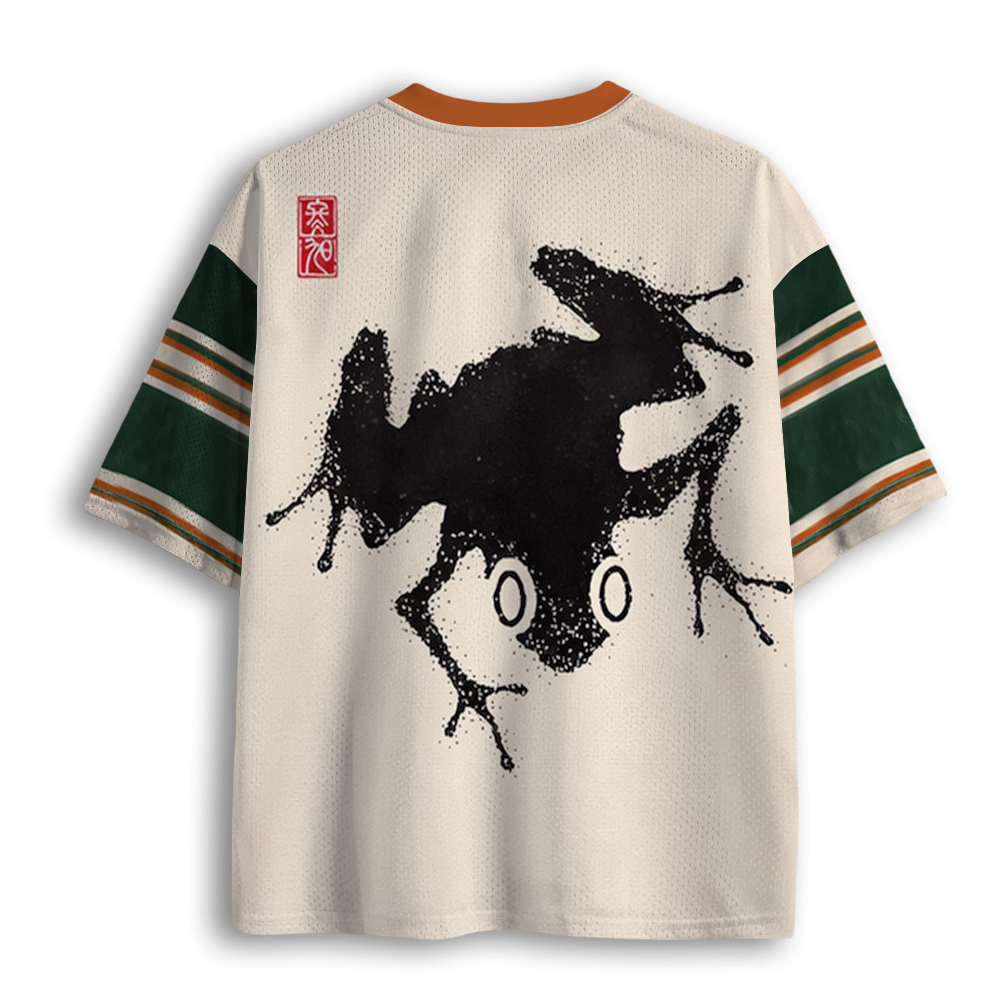 Baddiecat A Stippled Frog Mesh Jersey