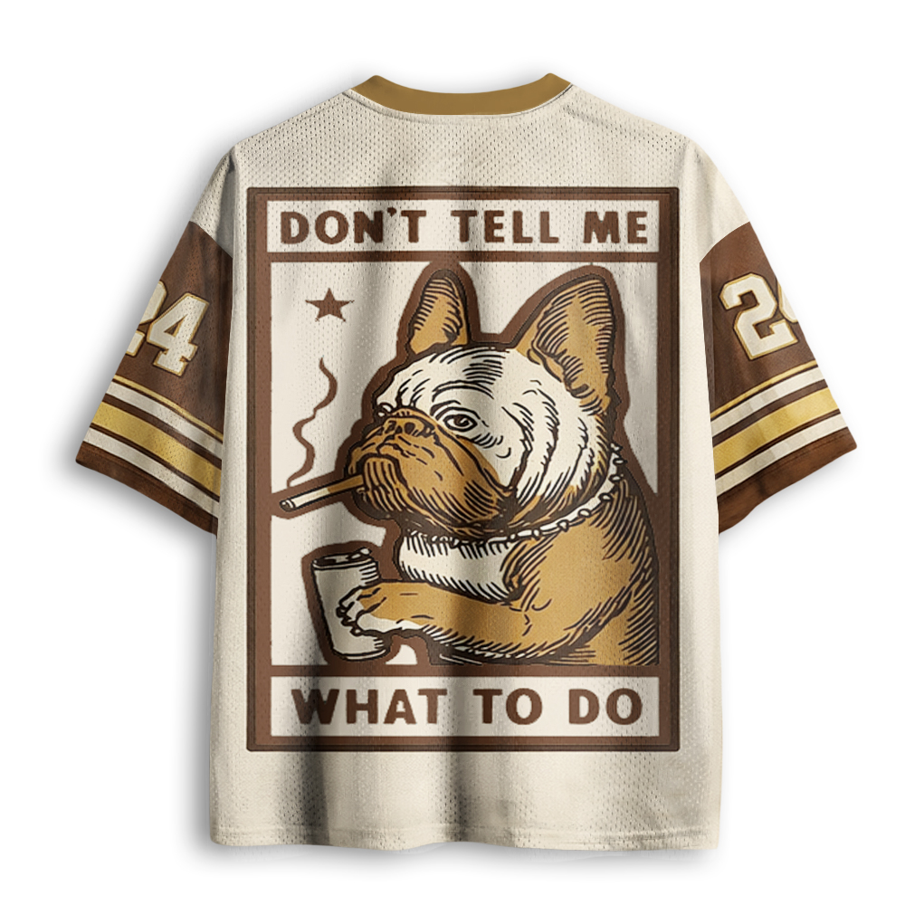 Baddiecat Don't Tell Me What To Do Mesh Jersey