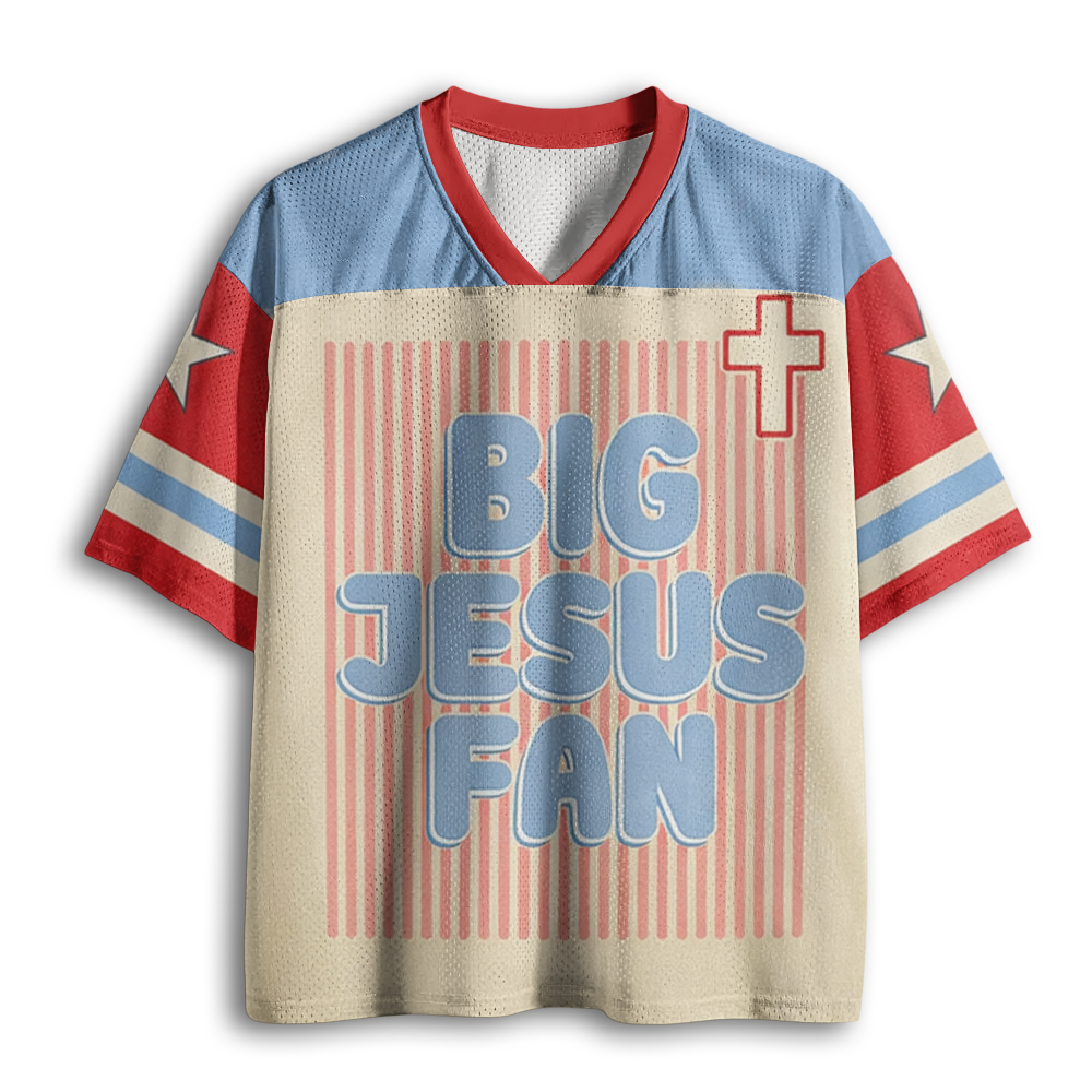 Baddiecat Big Jesus Fan Mesh Jersey