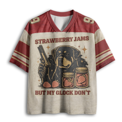 Baddiecat Strawberry Jams Dog Mesh Jersey