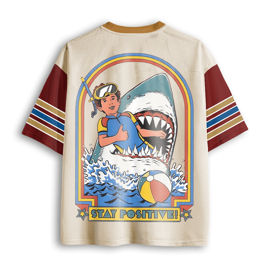 Baddiecat Stay Positive Mesh Jersey