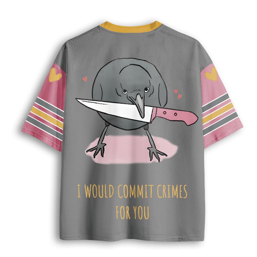 Baddiecat Crow Love Mesh Jersey