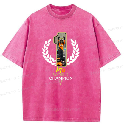Baddiecat 2025 F1 World Champion Washed T-shirt