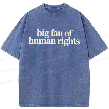 Baddiecat Human Rights Washed T-shirt