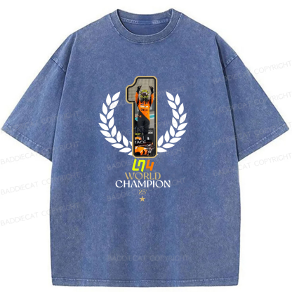 Baddiecat 2025 F1 World Champion Washed T-shirt
