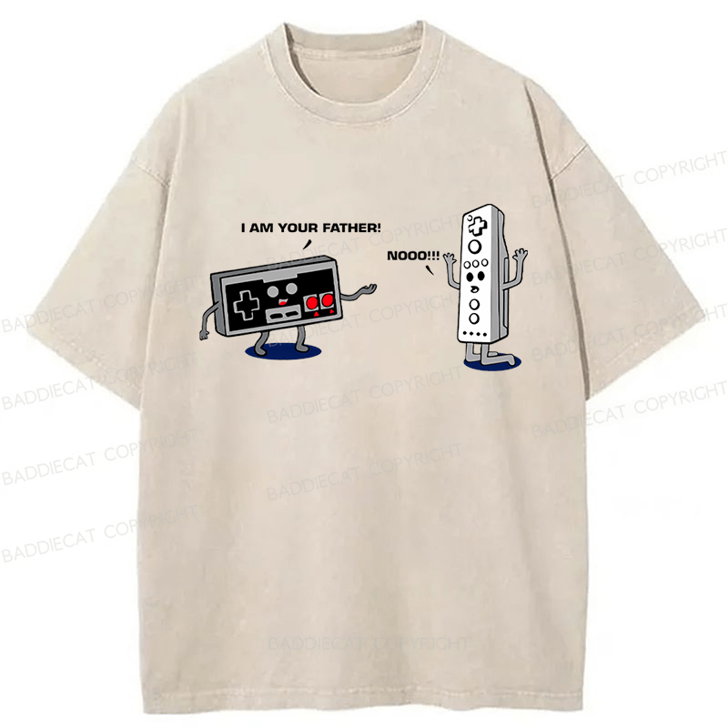 Baddiecat I Am Your Father Washed T-shirt