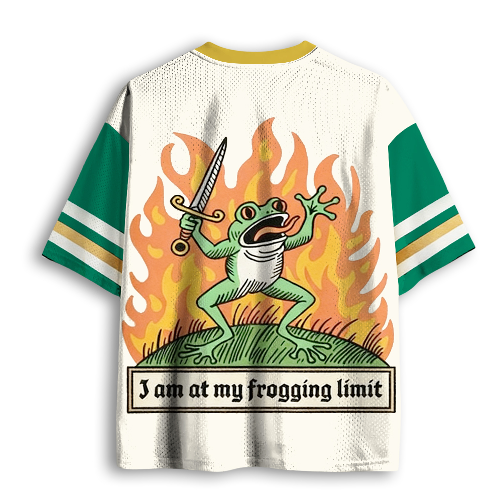 Baddiecat I Am At My Frogging Limit Mesh Jersey