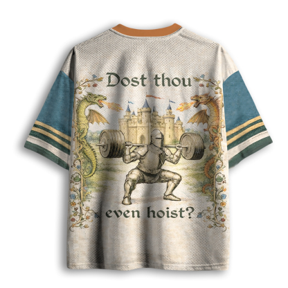 Baddiecat Dost Thou Even Hoist Medieval Gym Mesh Jersey