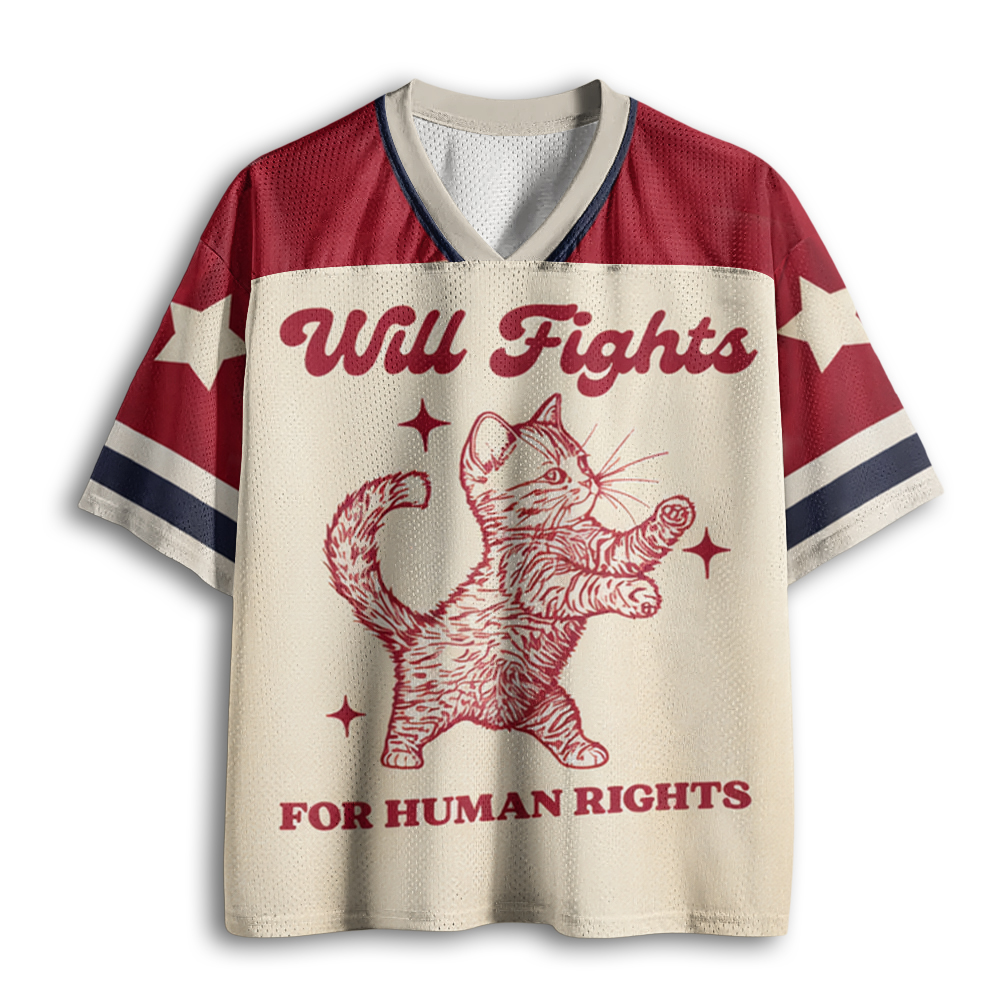 Baddiecat Will Fights For Human Rights Mesh Jersey