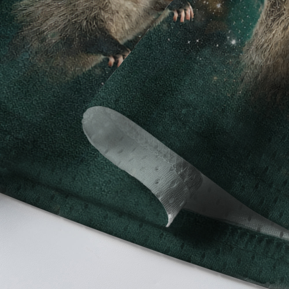 Baddiecat Opossum Howling At Moon Mesh Jersey