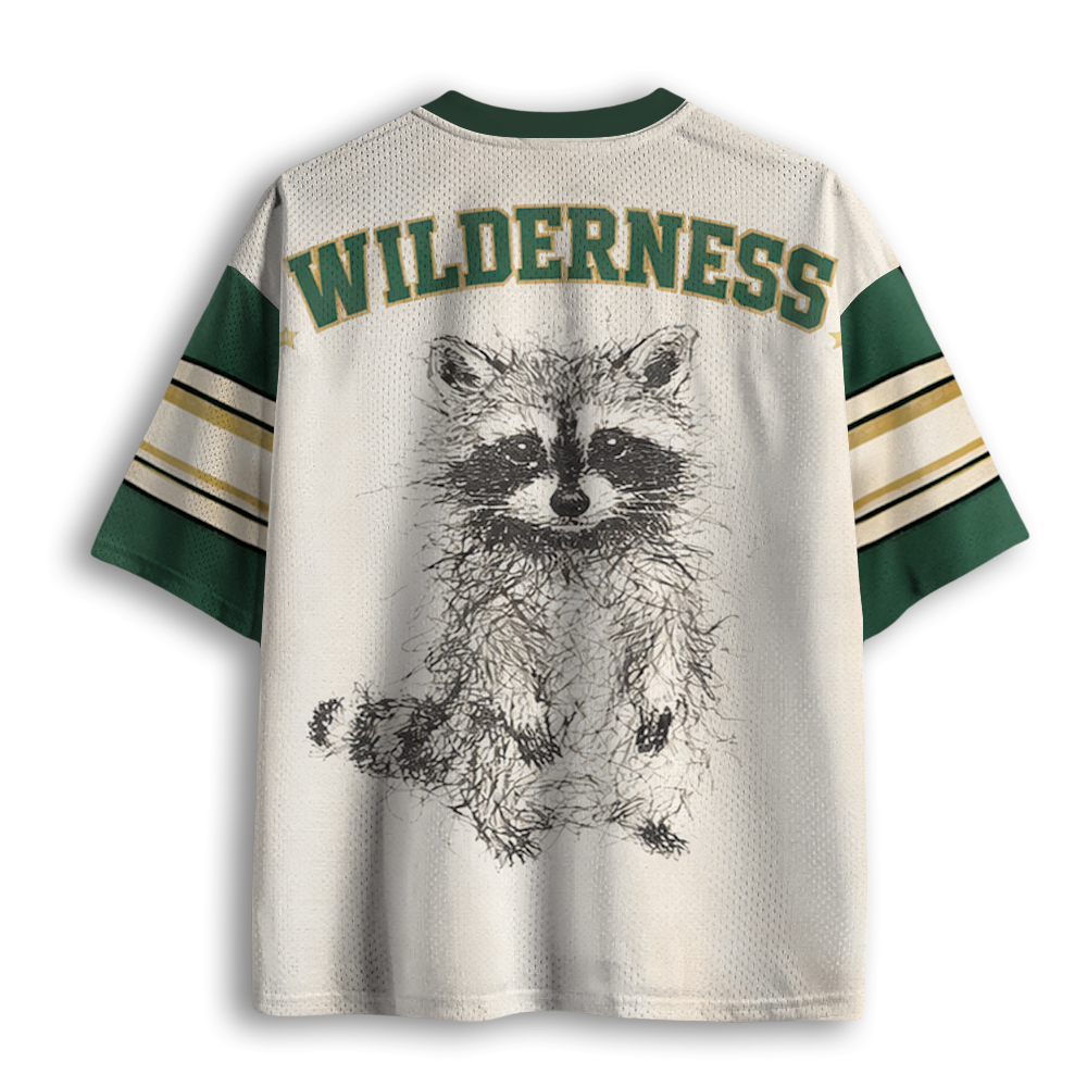 Baddiecat Raccoon Sketch Mesh Jersey