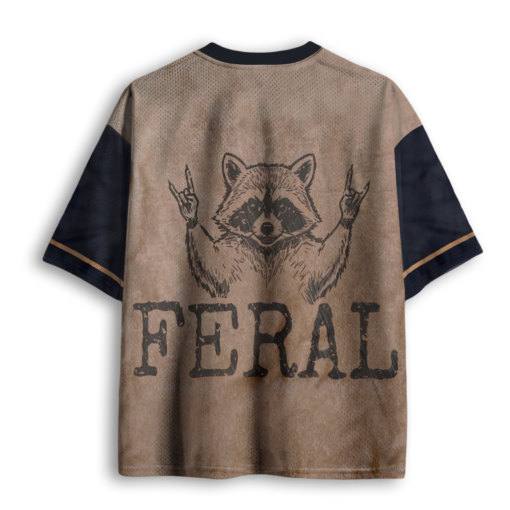 Baddiecat Feral Raccoon Mesh Jersey