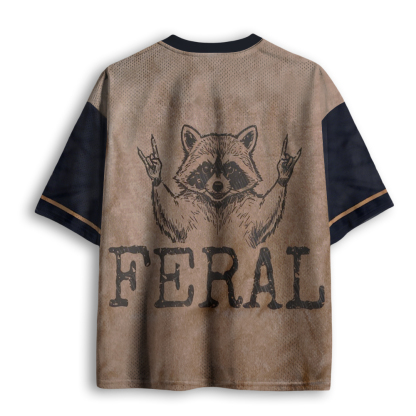 Baddiecat Feral Raccoon Mesh Jersey