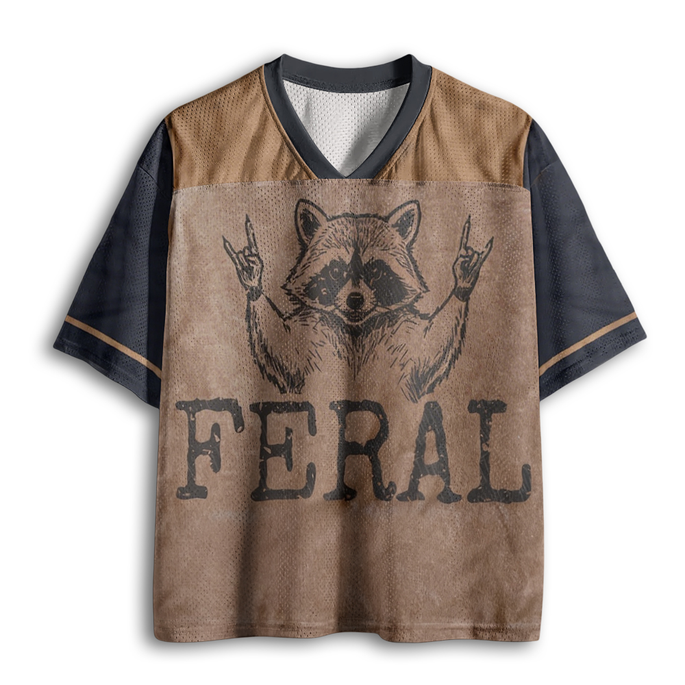 Baddiecat Feral Raccoon Mesh Jersey