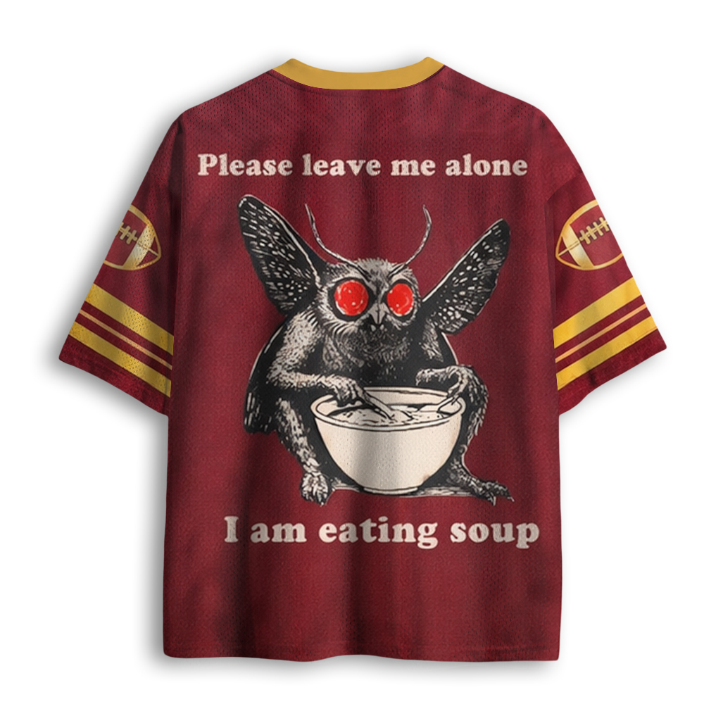 Baddiecat Mothman Eating Soup Mesh Jersey