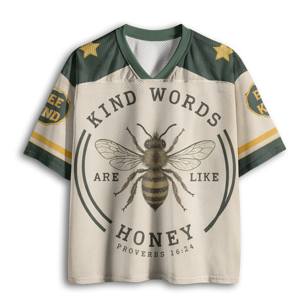 Baddiecat Kind Words Are Like Honey Mesh Jersey